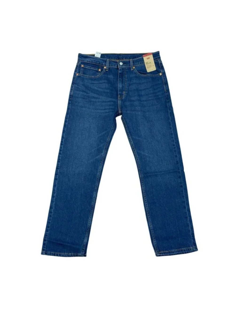 NWT Levi's 505 Men's 34x30 Blue Regular Fit Stretch Jeans Straight Leg Denim